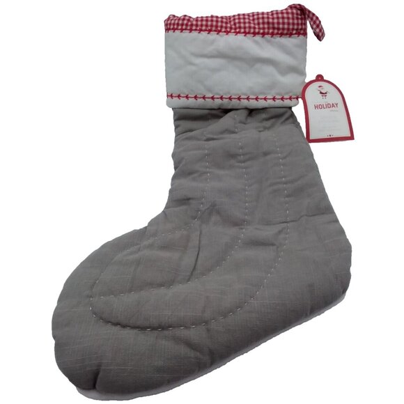 Pottery Barn Kids gaby Panda Bear Xmas Gift Christmas Holiday Stocking Quilted - Picture 5 of 9